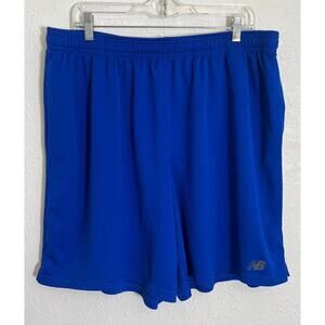 New Balance Men's Tech Relaxed Shorts With Pockets Size 3XL Blue TMMS555